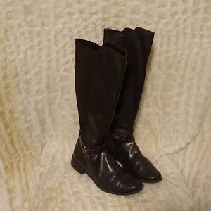 Anne Klein iflex Carlene tall zippered brown boots